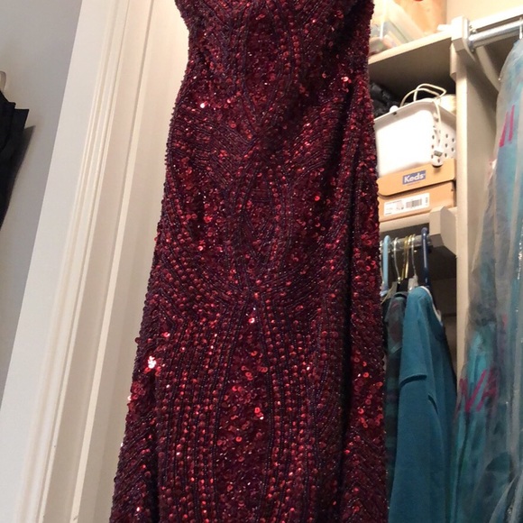 Never worn beaded pageant gown - Picture 2 of 5